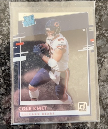 2020 Panini Chronicles Clearly Donruss Rated Rookie #RR-CK Cole Kmet — front