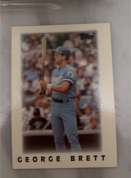 1986 Topps Mini Leaders #18 George Brett — front