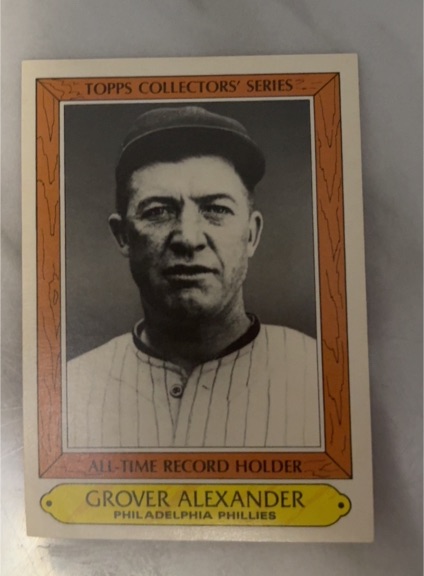 1985 Topps Woolworth All-Time Record Holders #2 Grover Alexander — front