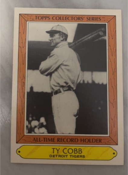 1985 Topps Woolworth All-Time Record Holders #8 Ty Cobb — front