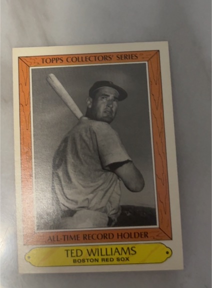 1985 Topps Collectors' Series #38 Ted Williams — front