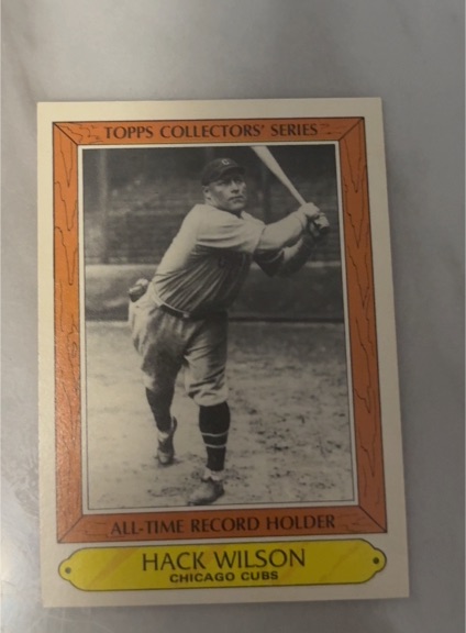 1985 Topps Woolworth All-Time Record Holders #40 Hack Wilson — front