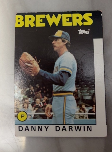 1986 Topps #519 Danny Darwin — front