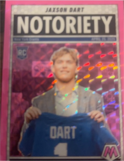2025 Panini Mosaic #11 Jaxson Dart Notoriety — front