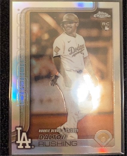 2025 Topps Chrome Update Dalton Rushing Sepia Refractor #USC151 — front