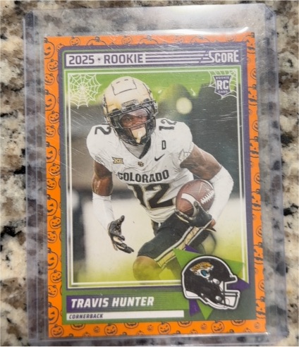 2025 Panini Score A Treat #20 Travis Hunter Rookie Card — front