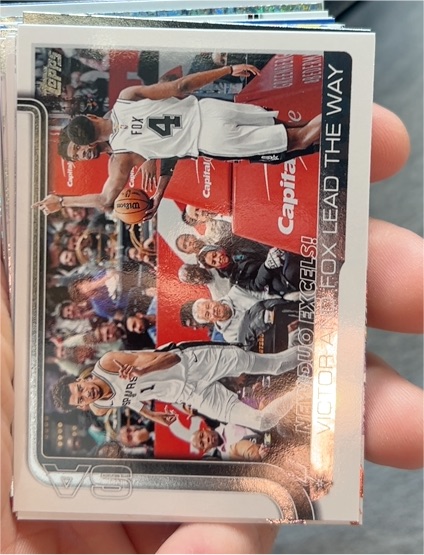 2025-26 Topps #300 New Duo Excels!: Victor and Fox Lead The Way — front
