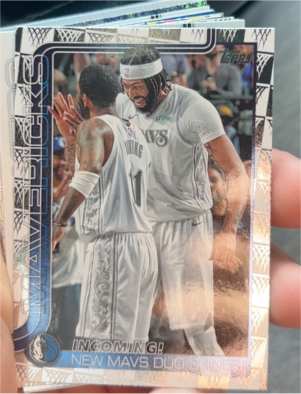 2025-26 Topps #296 Incoming! New Mavs Duo Shines! — front