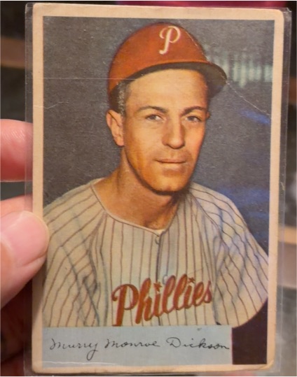 1954 Bowman #111 Murry Dickson — front