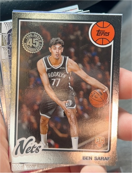 2025-26 Topps Basketball #80BK-72 Ben Saraf — front