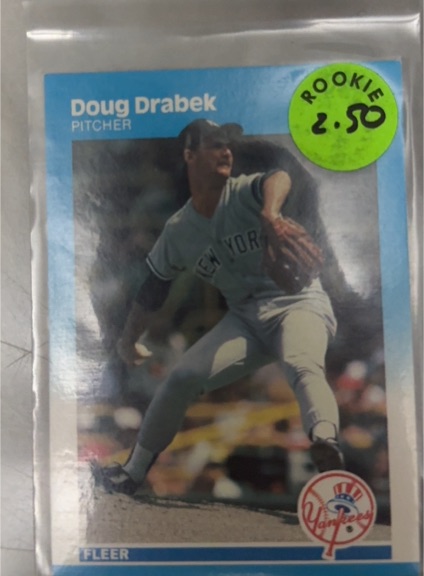 1987 Fleer #537 Doug Drabek — front