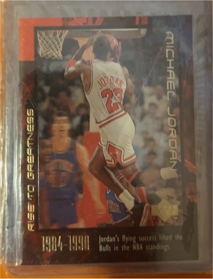 1999 Upper Deck Rise to Greatness #18 Michael Jordan — front