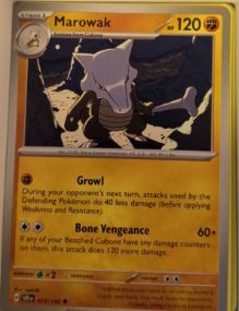 2024 Pokémon Scarlet & Violet SV07: Stellar Crown #73 Marowak — front