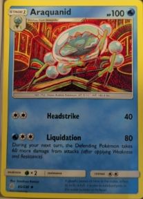 2019 Pokemon Sun & Moon Cosmic Eclipse #65 Araquanid — front