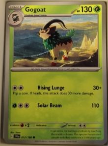 2023 Pokemon Scarlet & Violet Base Set #012 Gogoat — front