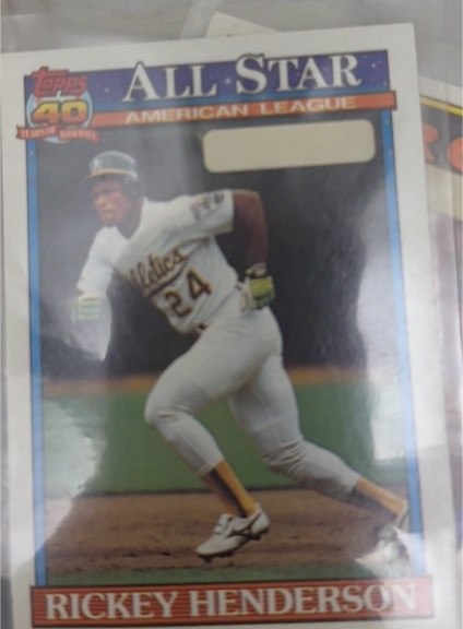 1991 Topps #391 Rickey Henderson — front