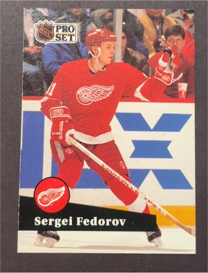 1991-92 Pro Set #53 Sergei Fedorov Detroit Red Wings — front