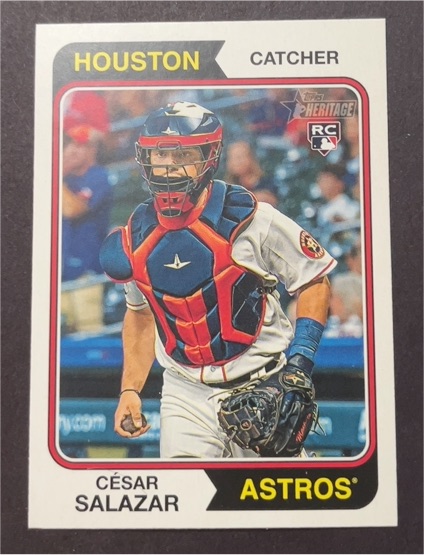 2023 Topps Heritage High Number #655 César Salazar — front