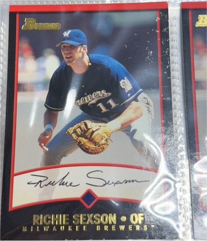 2001 Bowman Baseball #14 Richie Sexson — front