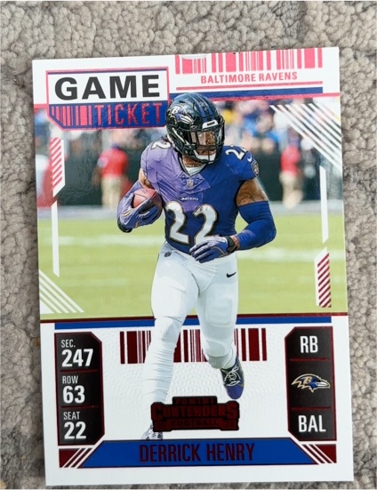 2024 Panini Contenders #9 Derrick Henry Game Ticket — front