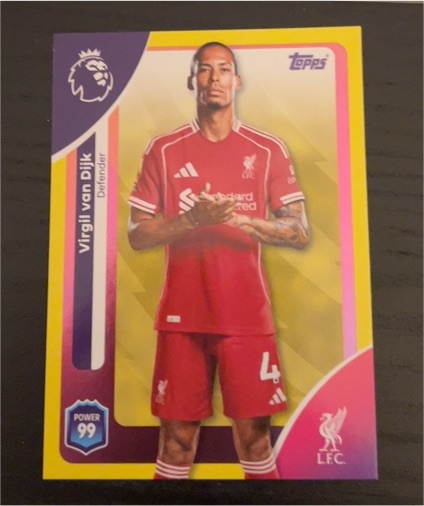 2025-26 Topps Premier League #165 Virgil van Dijk — front