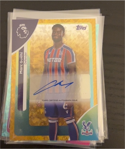 2025-26 Topps Premier League Marc Guehi Auto Gold — front