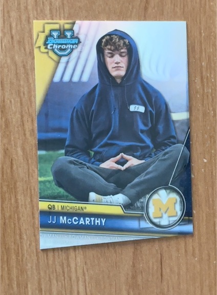 2023 Bowman U Chrome #U JJ McCarthy — front