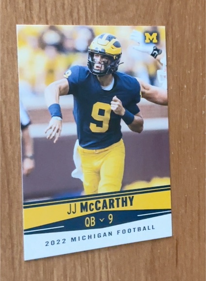 2022 Valiant #9 JJ McCarthy — front