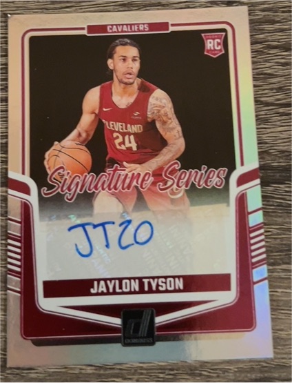 2024-25 Donruss #SS-JTC Jaylon Tyson Signature Series — front