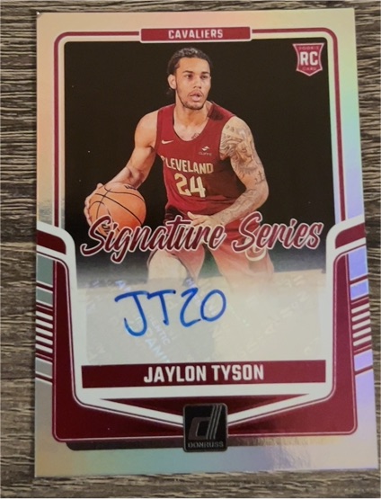 2024-25 Donruss Optic #SS-JTY Jaylon Tyson Signature Series — front