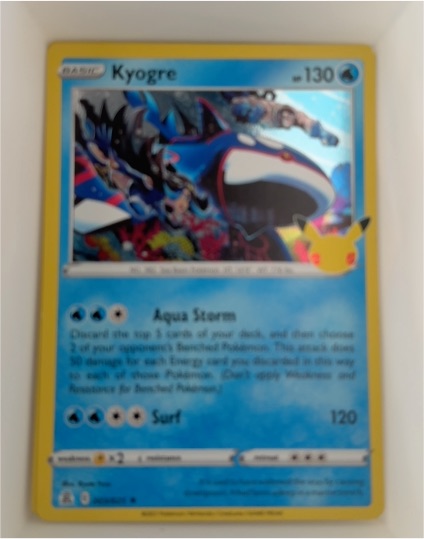 2021 Pokemon TCG Celebrations #003 Kyogre — front