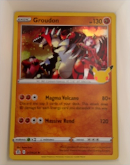 2021 Pokemon Celebrations #017 Groudon — front