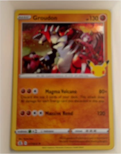 2021 Pokemon Celebrations #017 Groudon — front