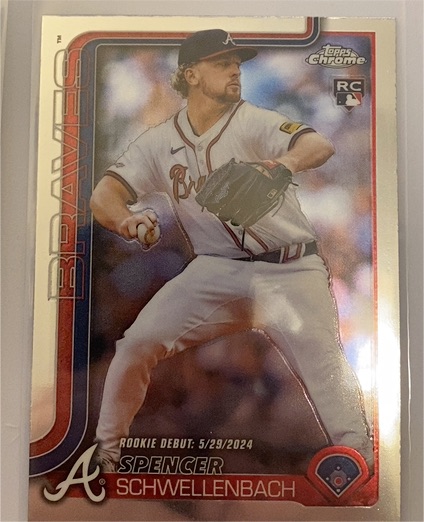 2025 Topps Chrome Update #USC132 Spencer Schwellenbach — front