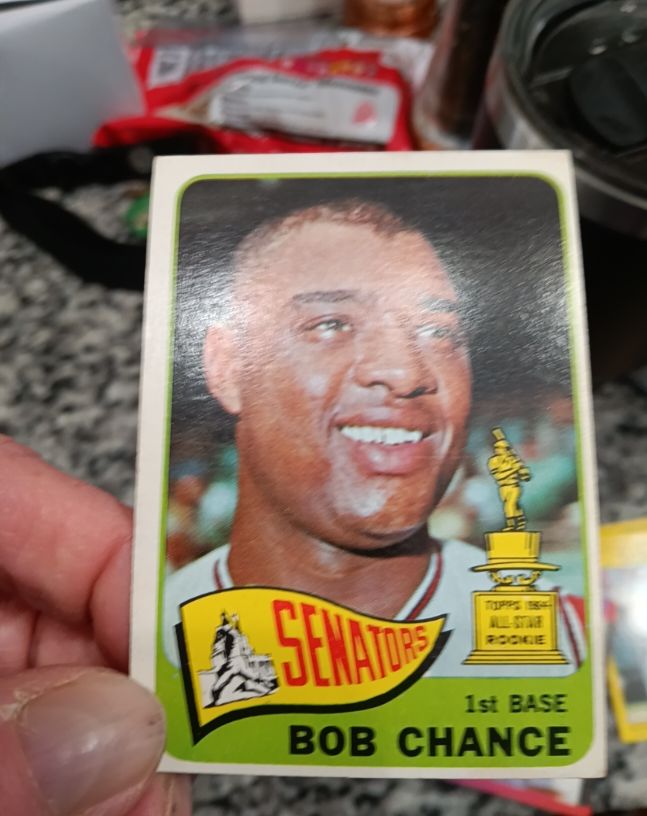 1965 Topps #224 Bob Chance — front