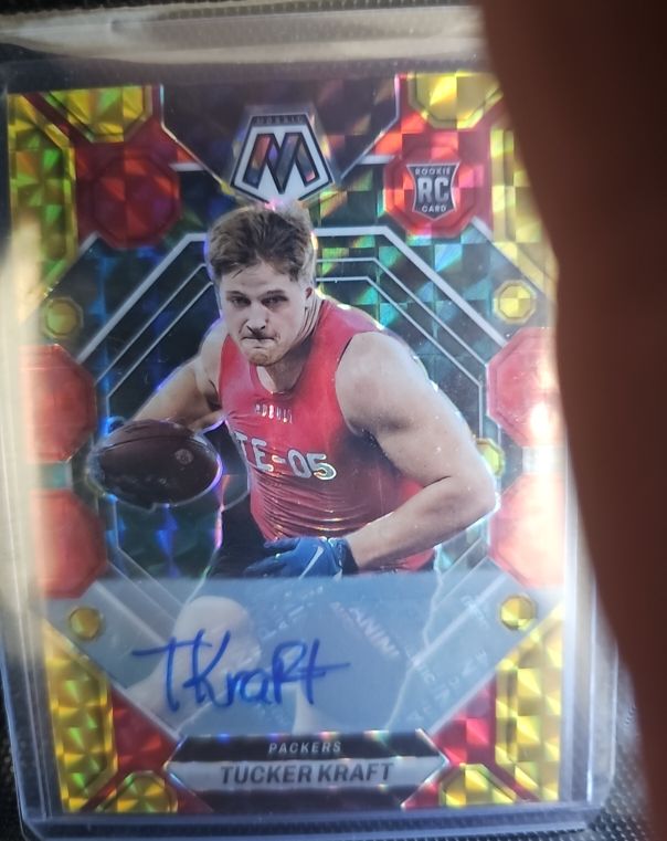 2023 Panini Mosaic Tucker Kraft RC Auto — front