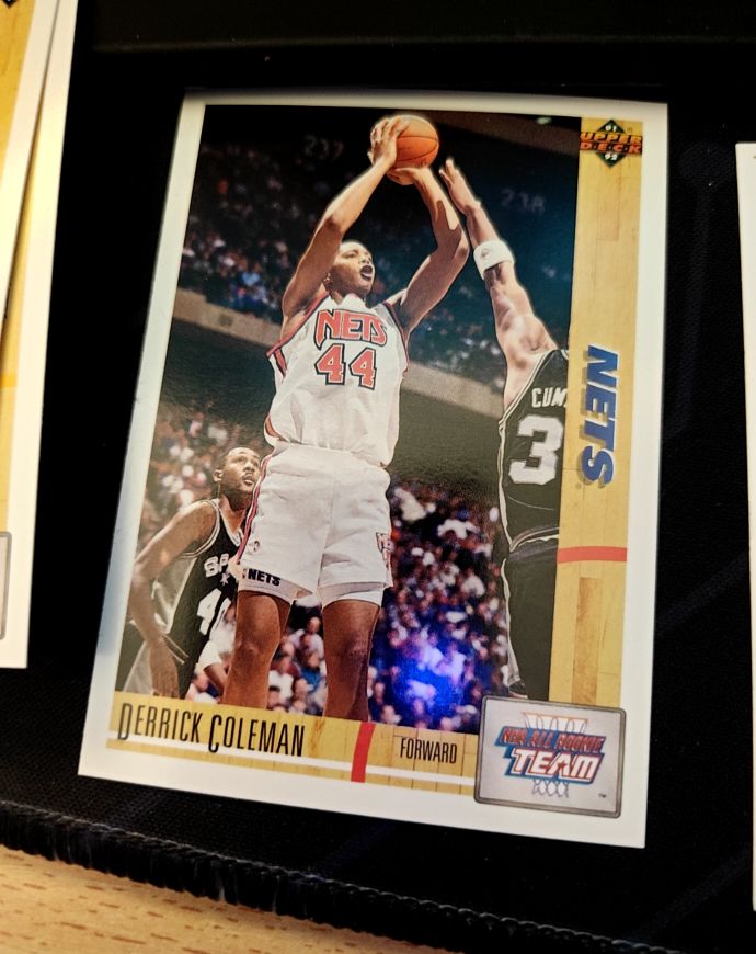 1991-92 Upper Deck #35 Derrick Coleman — front