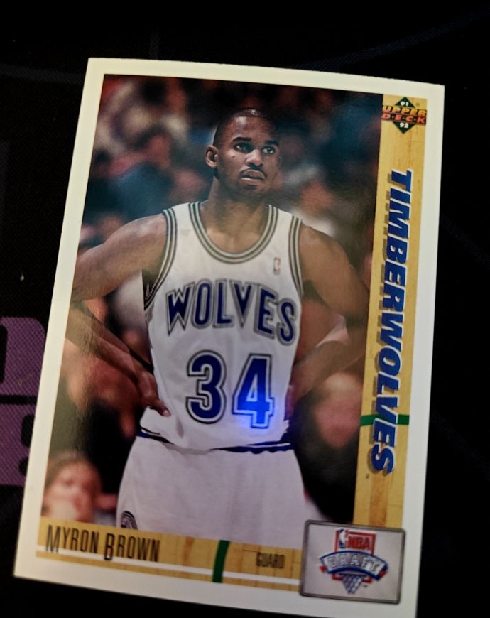 1991-92 Upper Deck #15 Myron Brown — front