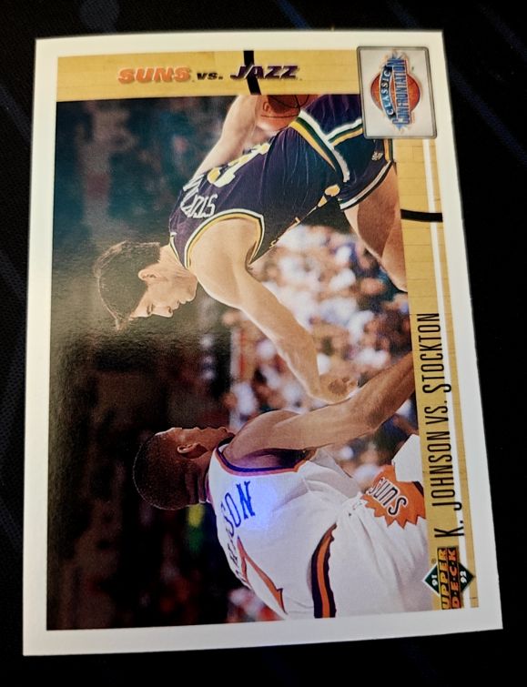 1991-92 Upper Deck #32 Kevin Johnson vs. Stockton — front