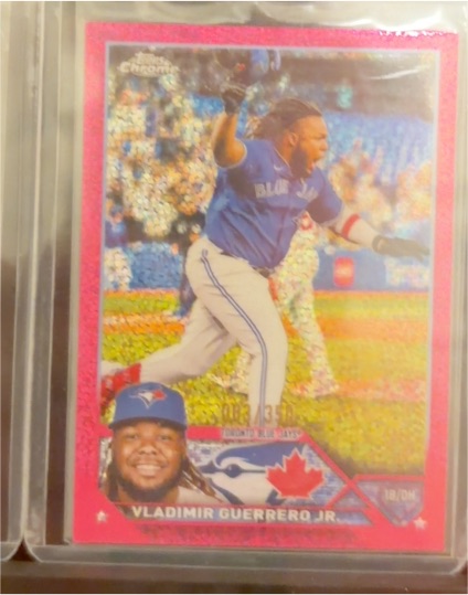 2023 Topps Chrome #50 Vladimir Guerrero Jr. Pink Refractor — front