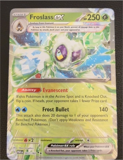 2023 Pokémon TCG Paradox Rift #003 Froslass ex — front