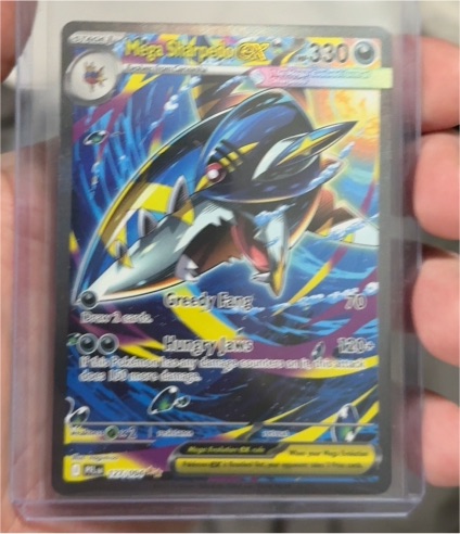 2025 Pokémon Mega Sharpedo EX #127/094 — front