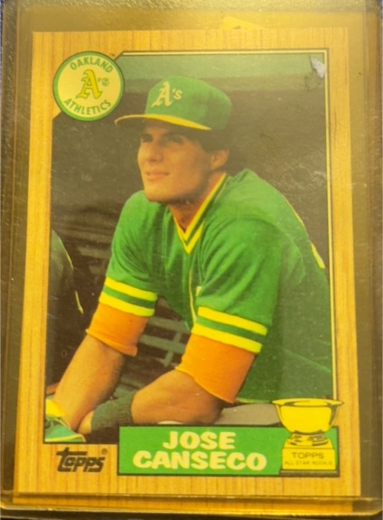 1987 Topps #620 Jose Canseco — front