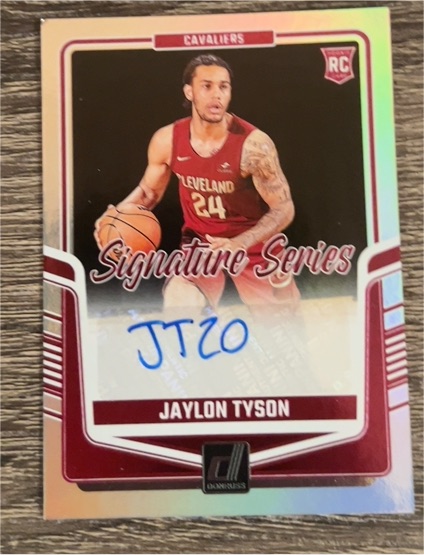 2024-25 Donruss Signature Series #SS-JTY Jaylon Tyson — front