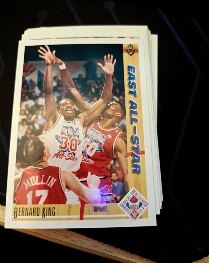 1991-92 Upper Deck #65 Bernard King Washington Bullets — front