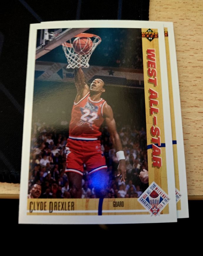 1991-92 Upper Deck #53 Clyde Drexler West All-Star — front