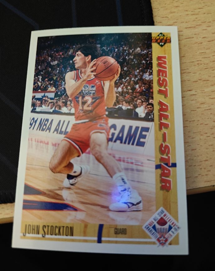 1991-92 Upper Deck #52 John Stockton West All-Star — front