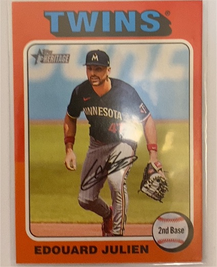 2024 Topps Heritage #32 Edouard Julien — front