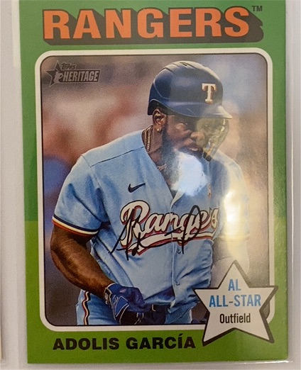 2024 Topps Heritage #OB-22 Adolis García — front
