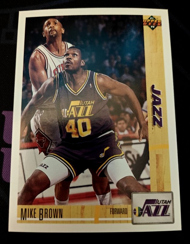 1991-92 Upper Deck #118 Mike Brown — front